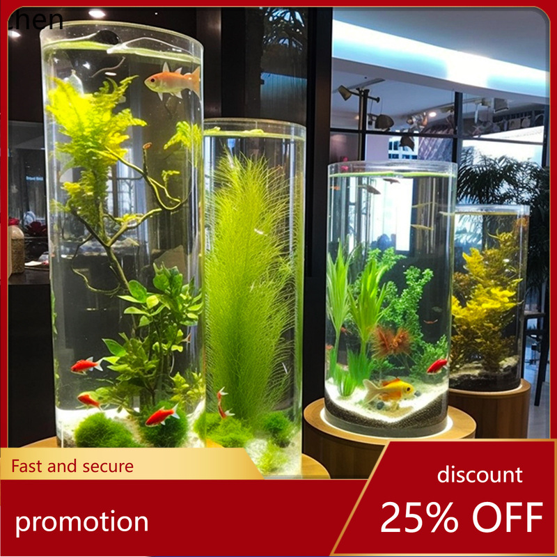 Aquarium Xl - YFY creative acrylic cylindrical goldfish tank
