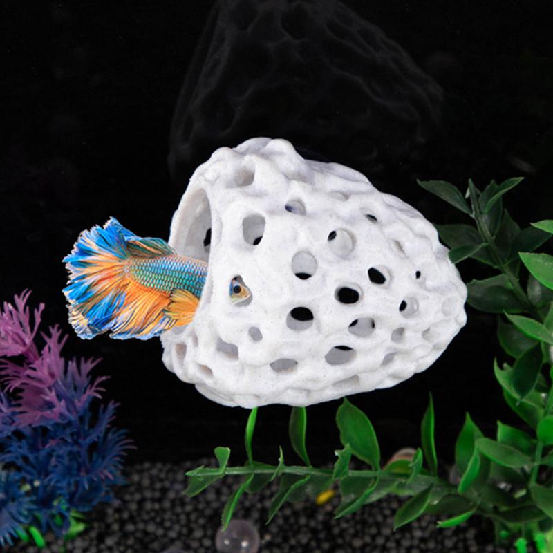 Aquarium Fish Hiding Spot - Irregular Aquarium Decoration Ornament Fish Shrimps