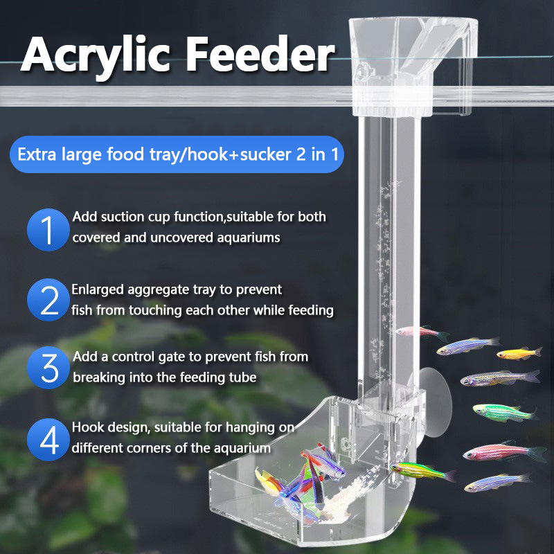 Aquarium Acrylic Feeding Tube  - Aquarium Fish Variety review and price