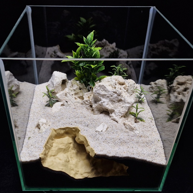 3D Printed High Sim Natural Ro - Aquarium Fish Cave review and price