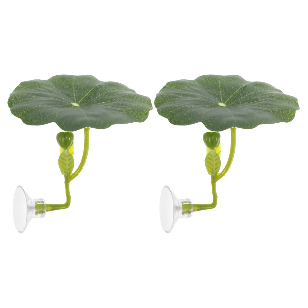 2Pcs Premium Simulation Lotus  - Aquarium Fish Hiding Spot review and price