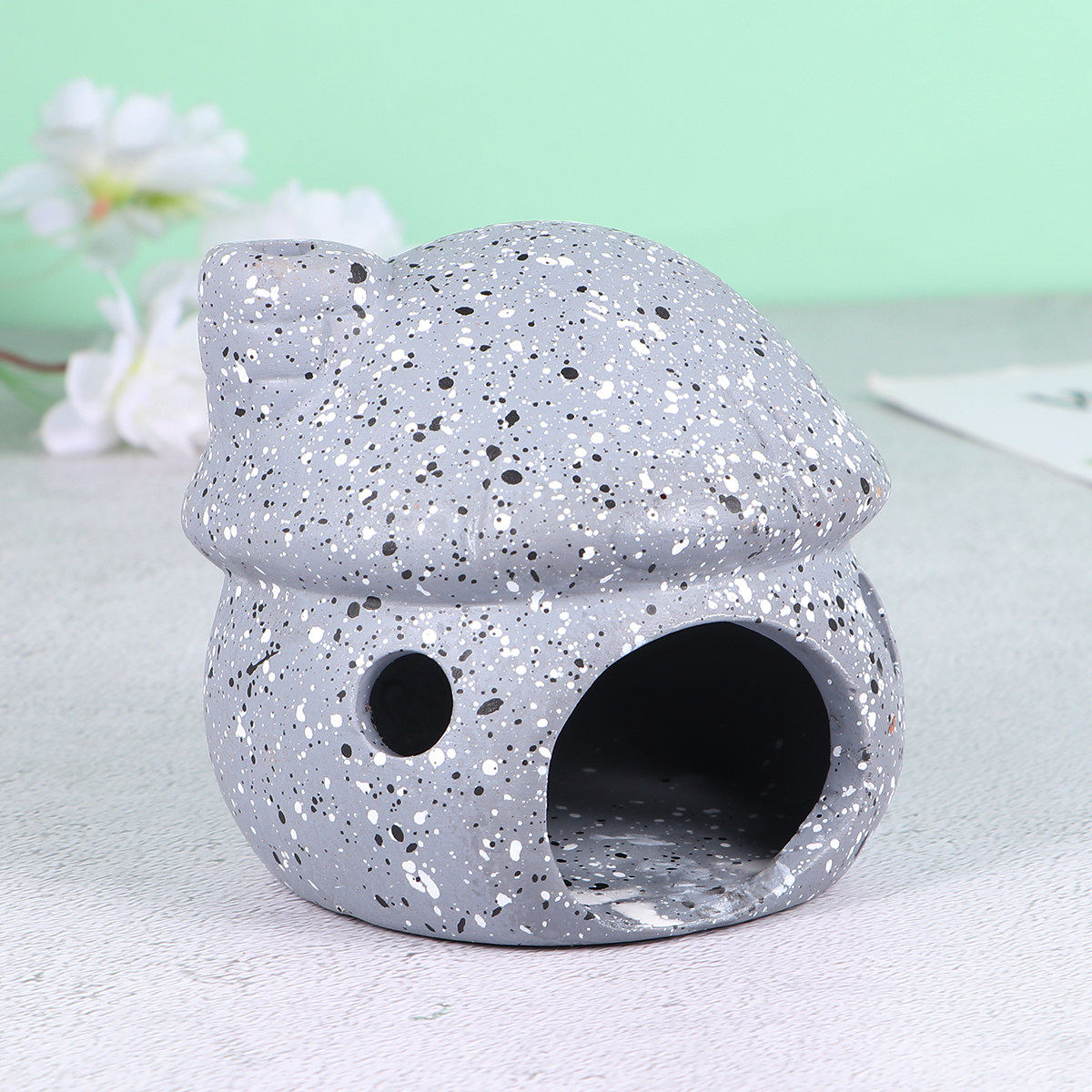 1Pcs Ceramic Mushroom Aquarium - Aquarium Fish Hiding Spot review and price