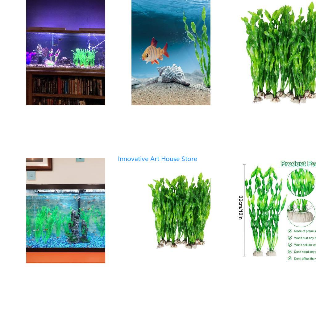 E1PC 10x Artificial Green Aqua - Aquarium Fish Hiding Spot review and price