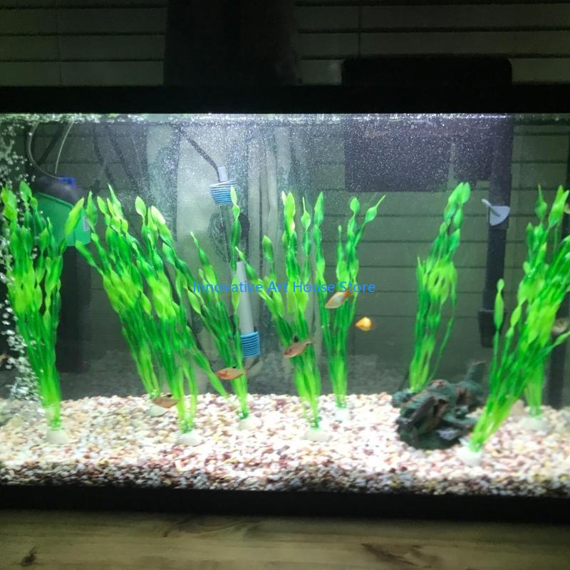 E1PC 10x Artificial Green Aqua - Aquarium Fish Hiding Spot review and price