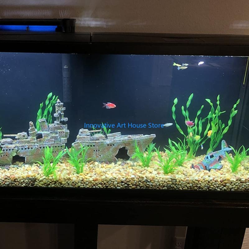 E1PC 10x Artificial Green Aqua - Aquarium Fish Hiding Spot review and price