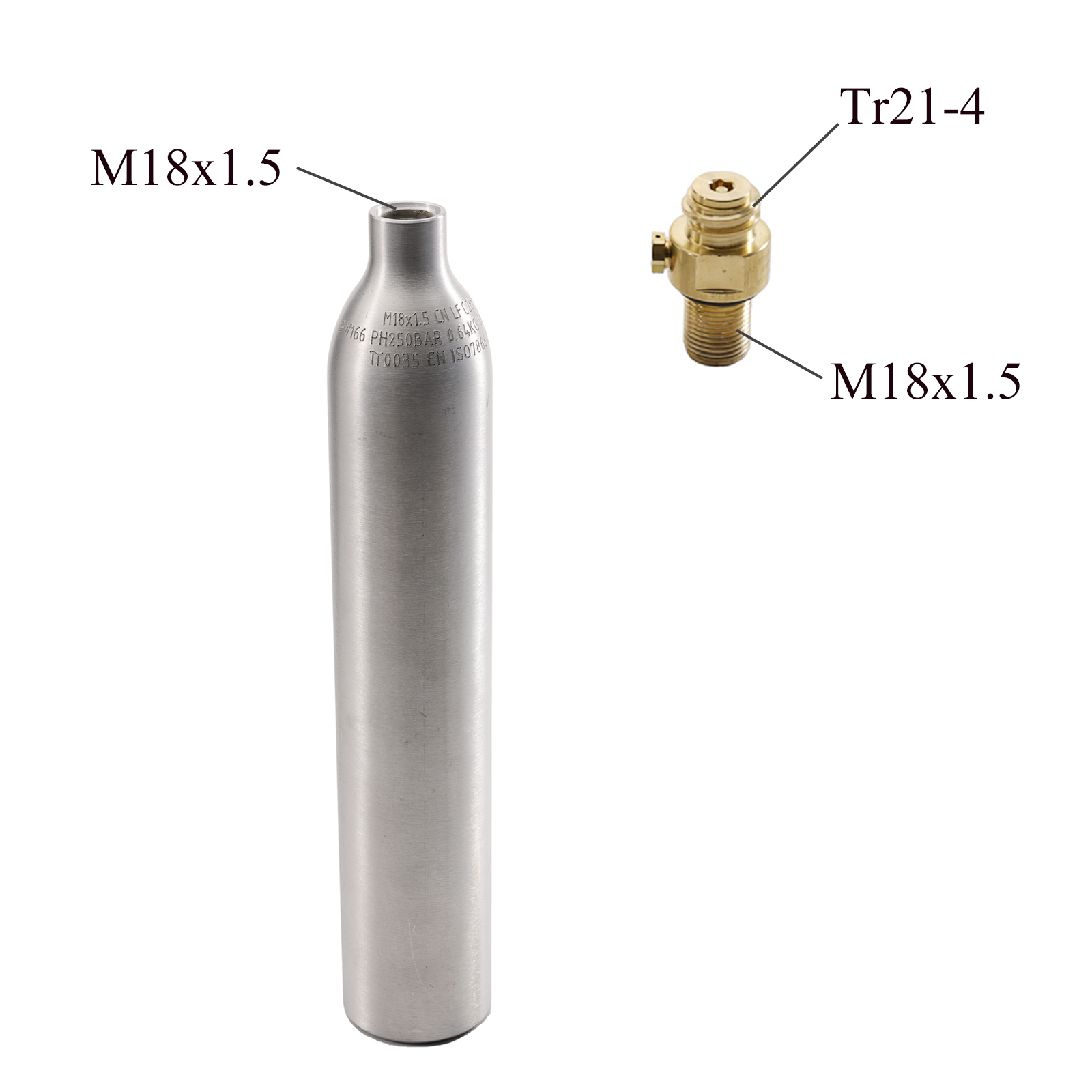 0.6L 0.64KG Empty Co2 Gas Cyli - Aquarium Fish Shark review and price