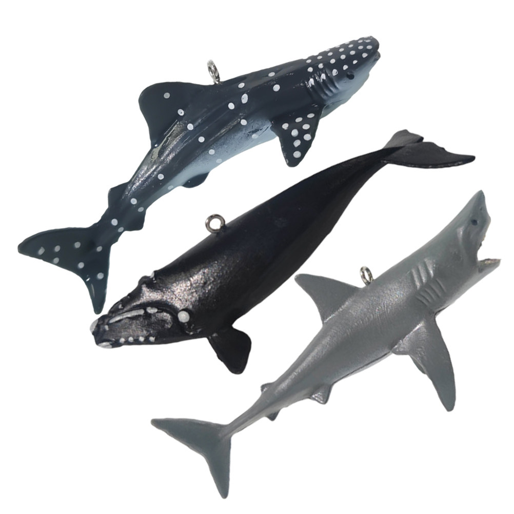 3Pcs Lifelike Floating Shark A - Aquarium Fish Shark review and price