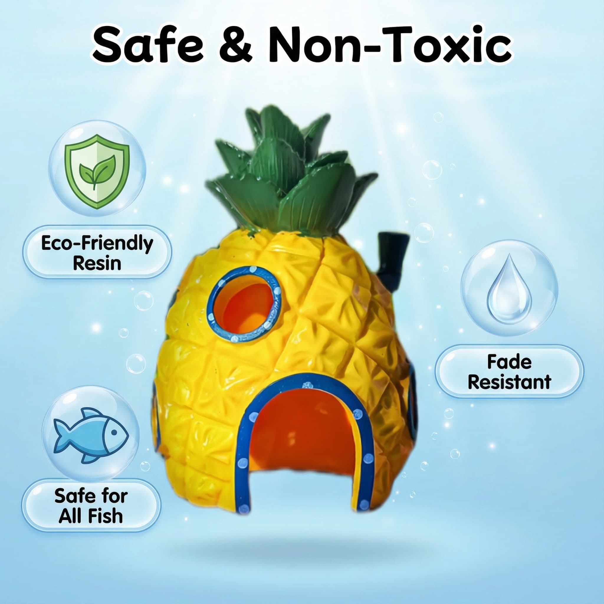 Pineapple House Aquarium Decor - Aquarium Fish Cave review and price